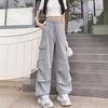 Small Work Pants for Women In Autumn and Summer New Large Size Loose Casual Sports Pants Design Sleeves