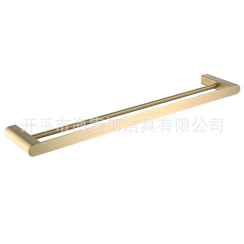 Juego de Baño de Acero Inoxidable 304 Dorado: Toallero, Barra de toallas, Portarrollos de papel higiénico, Estante y Escobilla para el inodoro.