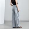 Women's High Waist Straight Leg Wide Leg Long Pants Loose Fit Tencel Casual Trousers