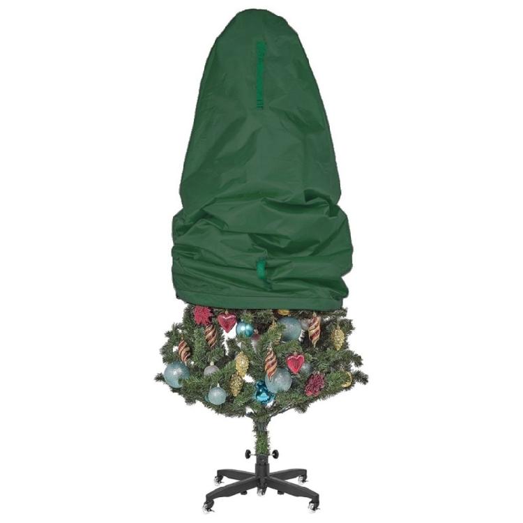 Easy-to-Use Vertical Christmas Tree Storage Bag, Waterproof Cover with Reinforced Handles for 36x25 Inch Decorations