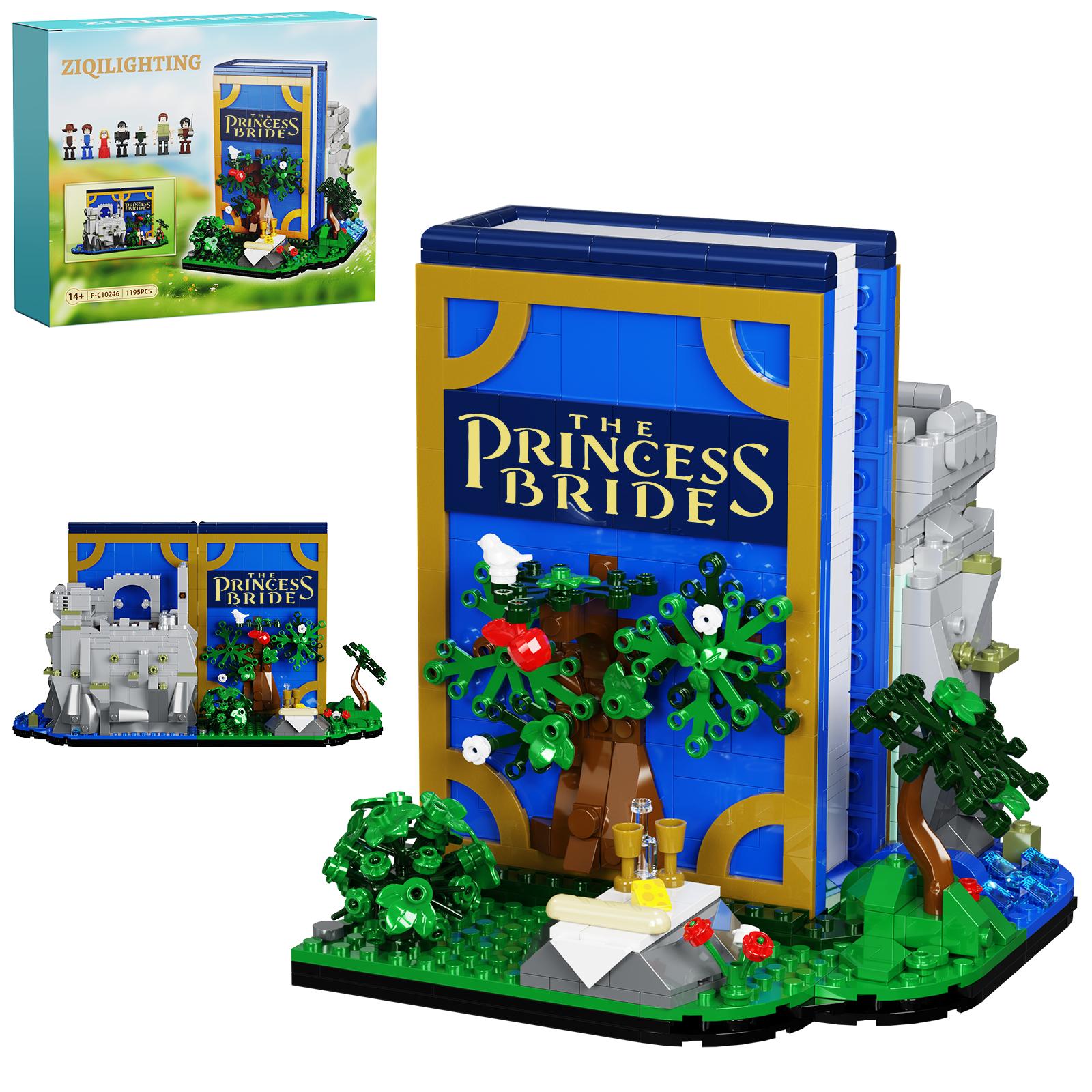 

Princess Story Book Building Blocks Set Dream Bride 3Diorama Book Model Bricks Toys Lovely Decor Birthday Gifts for Kids Girls