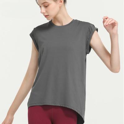 Letni Temperament Damski Szybkoschnący T-shirt Sportowy Moda Odzież do Jogi Seksowne Bluzki na Plecy Odzież Fitness