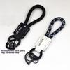 1 Peça Corda de Pulso Acessório de Chave Durável Couro Argola de Chave de Carro Fivela Preta Alça de Chave Anti-Perda Com Chave de Fenda