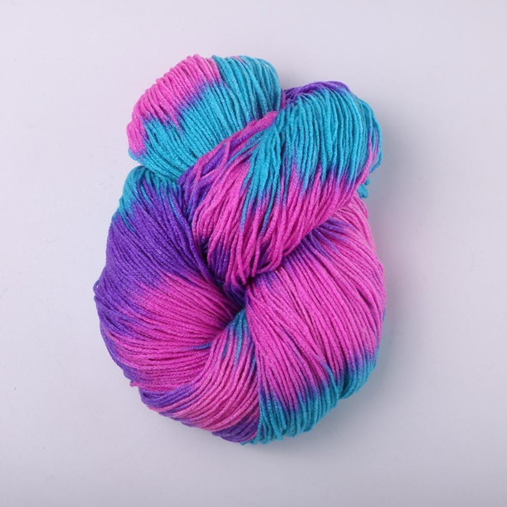 Segment Dyed Wool Yarn Mixed Color Knitting Yarn Thick Knitting Crochet Thread  Sweater