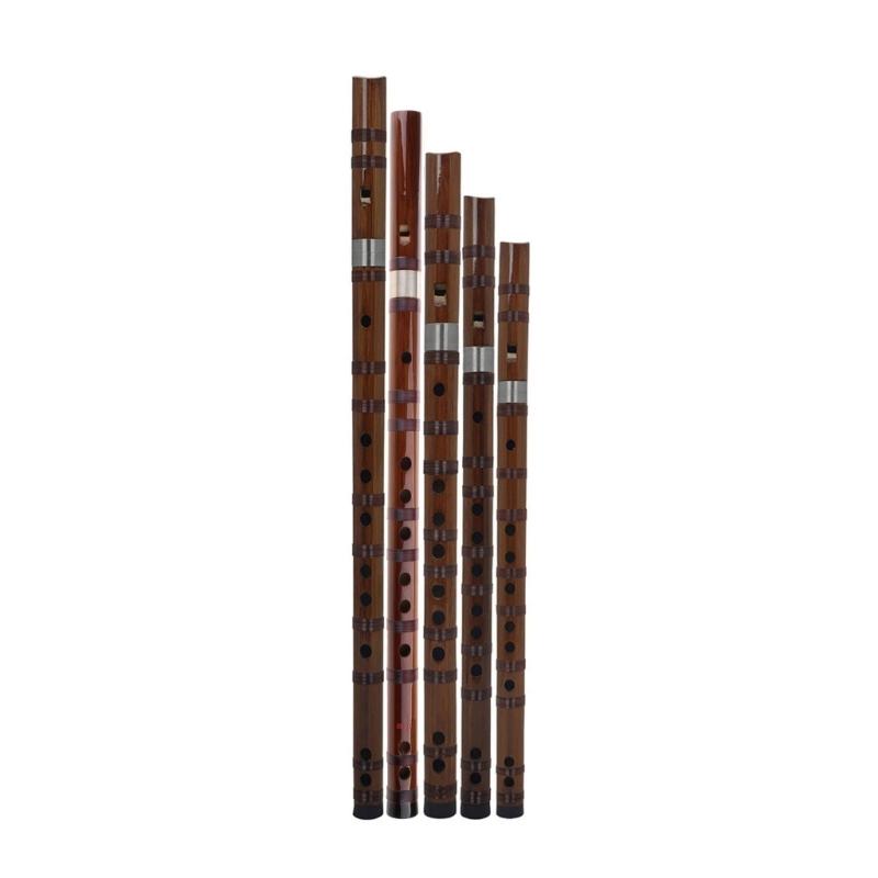 Flauta Chinesa de Bambu Destacável Instrumento de Sopro Madeira Flauta Chinesa Flauta Portátil Instrumentos Musicais de Sopro Duradouro