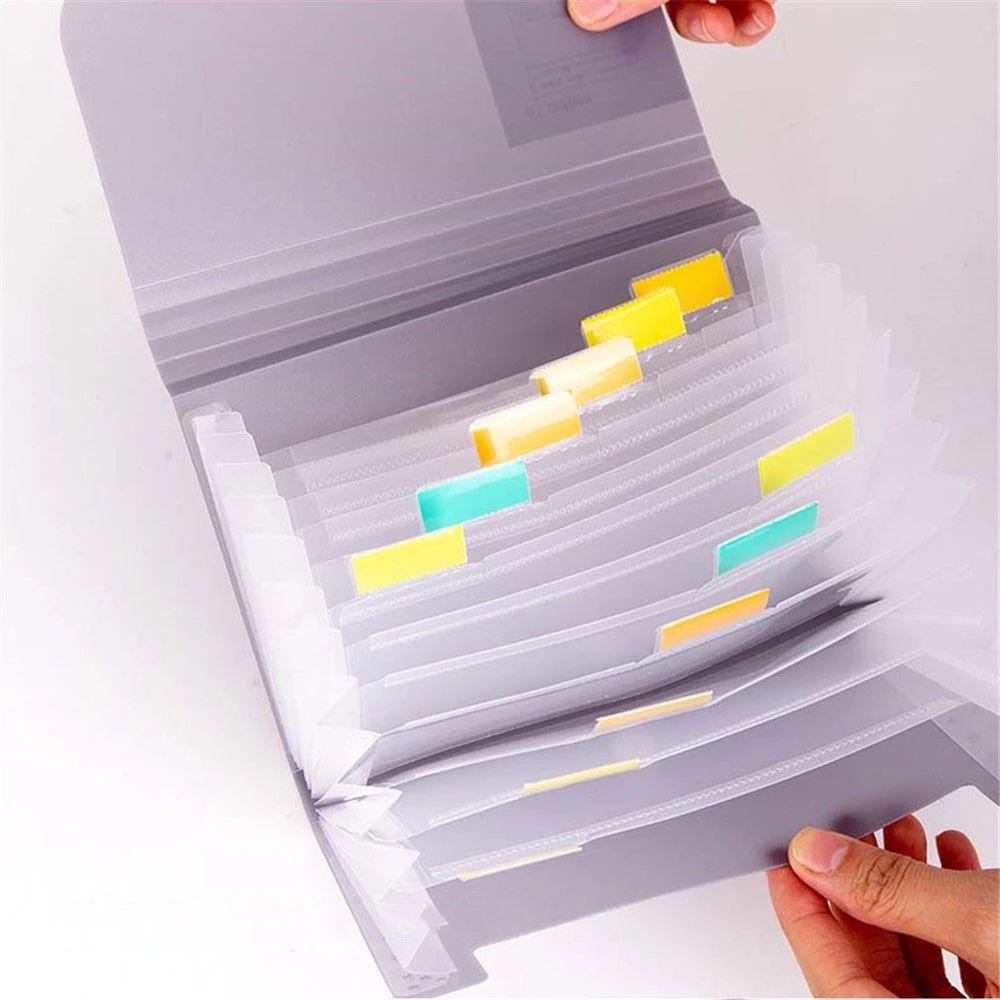 Accordian File Filing Box 13 Pockets Expanding Wallet Receipt File File Folder Document Organizer