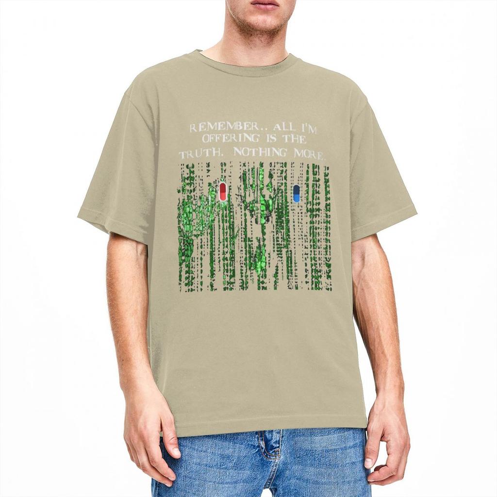 Heren Neo Film Morpheus The Matrix T-shirts Sciencefiction Puur Katoen Tops Vintage Korte Mouw Ronde Hals T-shirts Cadeau Idee T-shirt