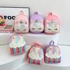 Unicorn Print Fashion Sequins Cartoon Kids School Backpack With Curved Straps