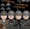 MOC WK2 Italienische Soldaten Figuren Bausteine Italien Armee Infanterie Offizier Waffen Pistole Umhang Helme Panzerkanone Steine Spielzeug