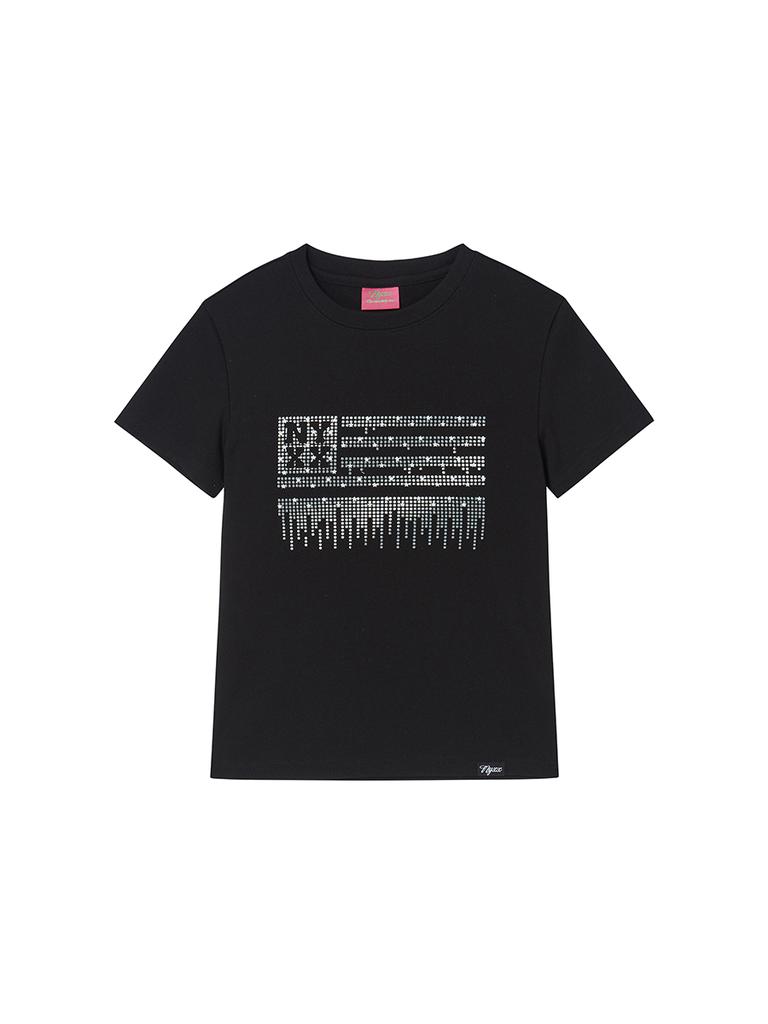 NYXX Metal Nyx Flag Tee Black