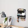 Bedside Wall Storage Rack, Sticky Installation, Cute Room Decoration, Data Cable Key Storage Box, Remote Control Wall Mount