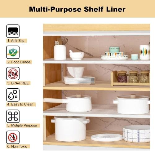 This 30cm EVA Shelf Liner Is a Non-slip, Insect-repellent, and Clear Floor Mat for Kitchen Drawers, Cabinets, Drawers, and Other Furniture, Perfect As