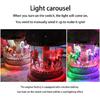 Carousels Music Box with Color Change Led Light Luxuries Musical Carousels Horse Figurines Birthday Valentines Presents
