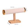 Wood Jewelry Display Rack Versatile Wood Bracelet Holder Single Layer Stand Rack for Jewelry and Watch Storage