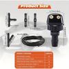 Windshield Washer Nozzle Kit with 6-Connector Set & 4 Dual-Hole Spray Patterns - Durable, Easy Install, Fits Most Vehicles