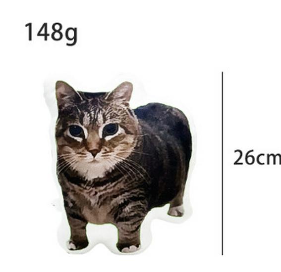 Cross-Border Happy Cat Plush Toy - Realistic Fur Doll Figure