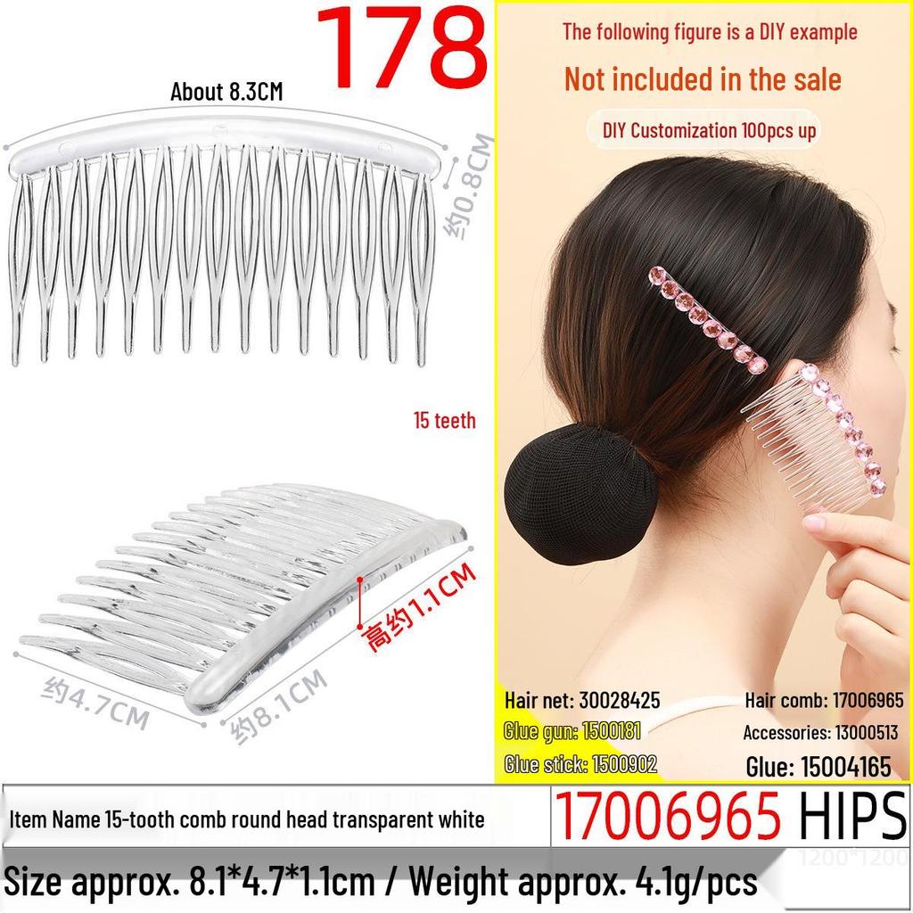 Magic Double Row Elastic Hair Comb Insert for Unique DIY Styling