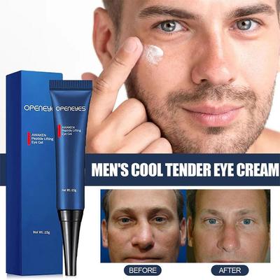 Openeyes despertar peptídeo levantamento gel olho homem creme para os olhos hidratante sob creme para os olhos para círculos escuros inchaço linhas finas olho carro