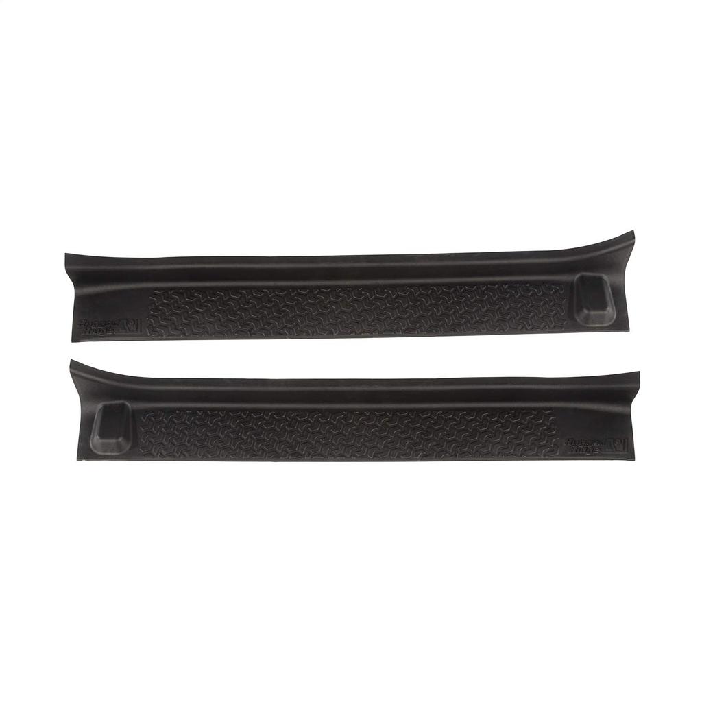 Door Entry Front for JEEP JL Wrangler RuggedRidge Genuine Parts Guards, All-Terrain, Pair, Black, 2-Door, 2018-2022 Models,