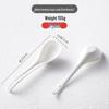 White Ceramic Large Soup Spoon