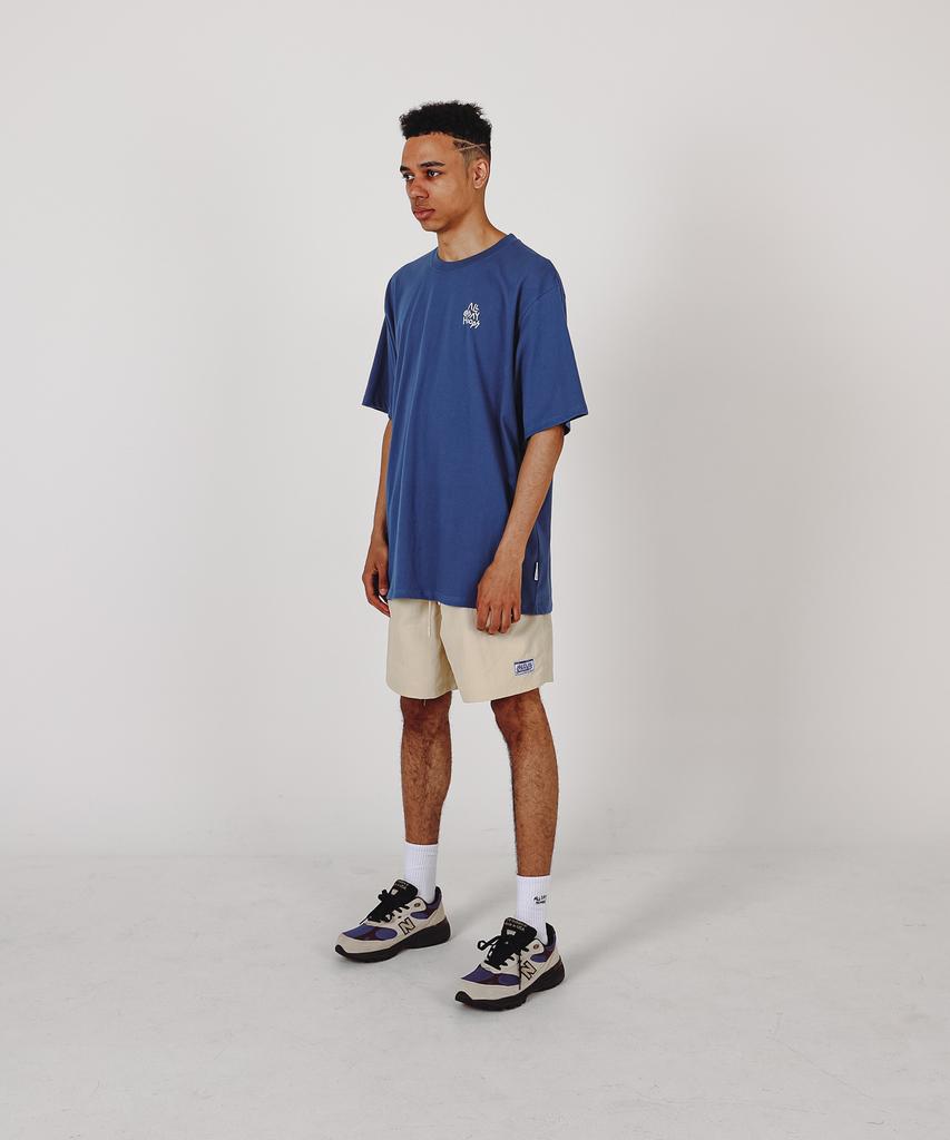 ALL DAY HOOPS Hoop S2 Logo Short Sleeve T-Shirt Blue