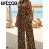 Moda Donna Casual Estivi Primaverili Senza Maniche Bretelle Pantaloni Tute & Tute Corte