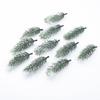 30/60Pcs Artificial Plants Plastic Pine Needles Snowflake Christmas Atmosphere Decor Home Living Room Gift Box Fillers Ornaments