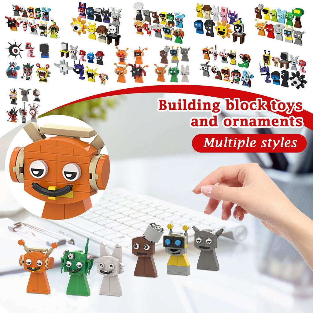 Scene Small Particles Puzzle Toy Block Set