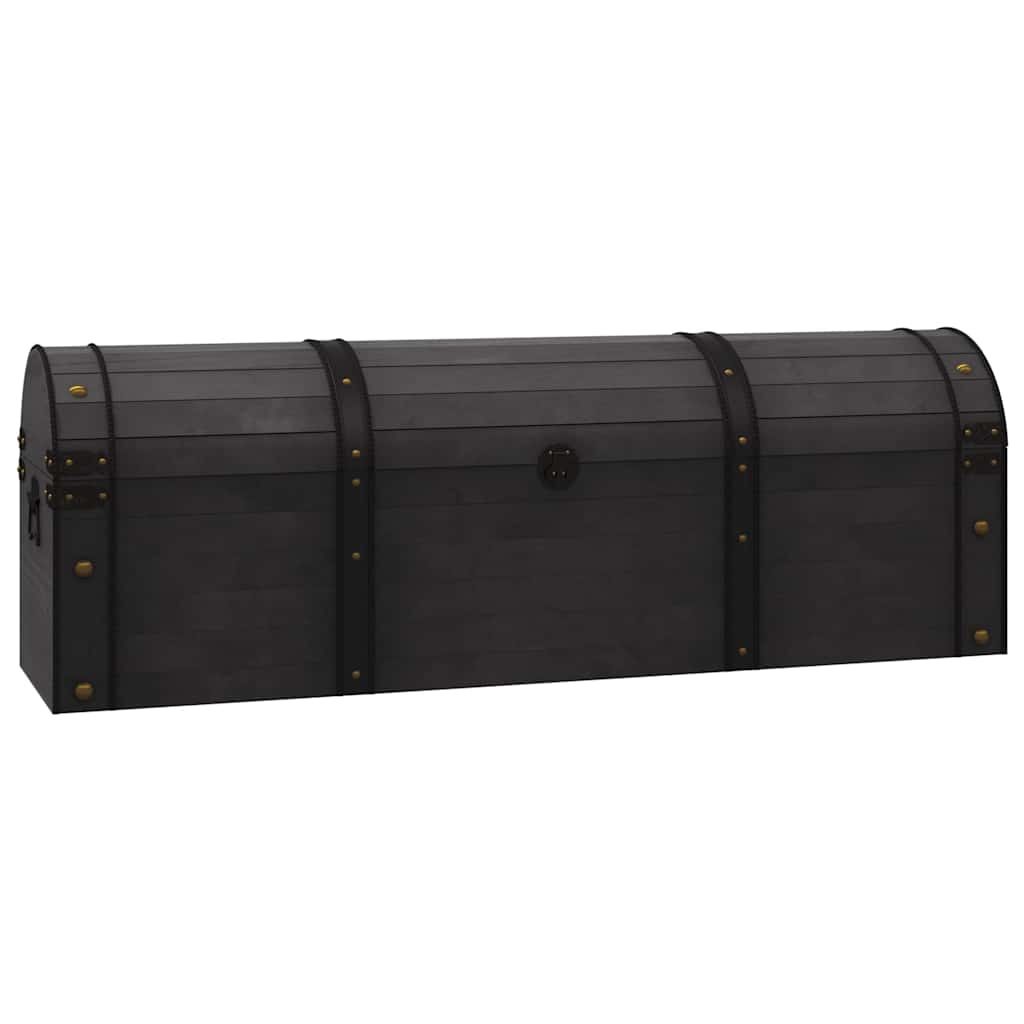 Truhe Massivholz Vintage Stil 120 x 30 x 40 cm