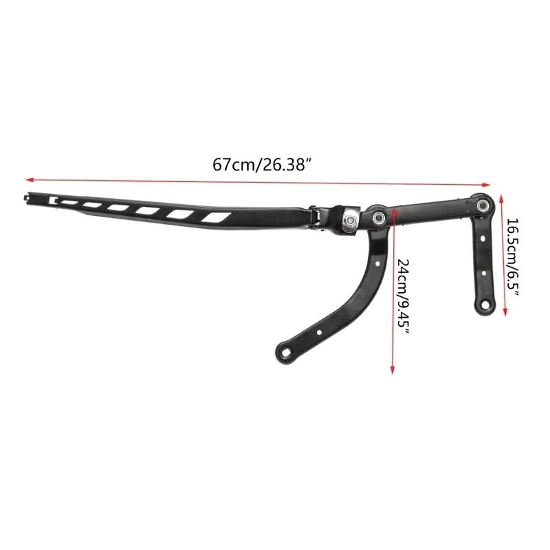 Car Wiper Arm Black Front Right Passenger Side For E60 E61 E63 E64 61617185366 Car Accessories