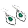 Green Onyx Gemstone Handmade 925 Sterling Silver Jewelry Earring 2.17" KJ-740