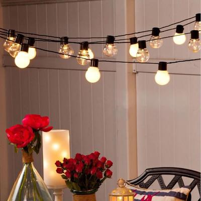6M-16M Festoon Led Globe Fairy String Lights Christmas Garland Street Bulb Outdoor For Latest Year Party Holiday Garden Decoration