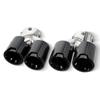 New 3-Series G28/G20 320/325/330 Carbon Fiber Stainless Steel Black Quad Exhaust Tailpipe