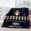 Inter Milan Personalized Name Blanket Throw Customizable Blanket Soft & Cozy Throw For Sofa Picnics Couch Bed for All Occasions