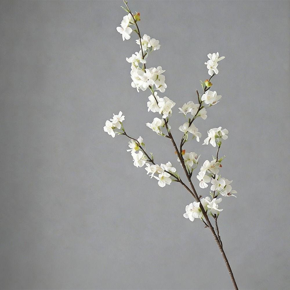 Durable Decorative Realistic Floral Artificial Cherry Blossom DIY Vase Arrangements Fake Cherry Blossom Silk Flower Home Decor