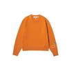 X Anya Hindmarch Collaboration FW23 Premium Lambswool Pullover Crewneck Sweater Women Sweater Orange 468868-27