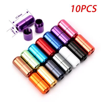 10 stuks Aluminium Capsules Sluitgesp voor Heren en Dames Kinderen Sneaker Veterslot Gesp Kits Schoenveter Slot Accessoires Gesp