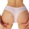 Women Pure Cotton Sexy Lace Mid Waist Ladies Thong Underwear