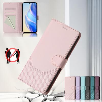 Capa de couro carteira durável couro RFID bloqueio porta-cartões à prova de choque suporte capa protetora flip para Samsung Galaxy A26 A25E A56 A36 A16 A06