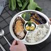 MAXCOOK MCFT803 26cm Stainless Steel Dinner Plate & Lunch Box