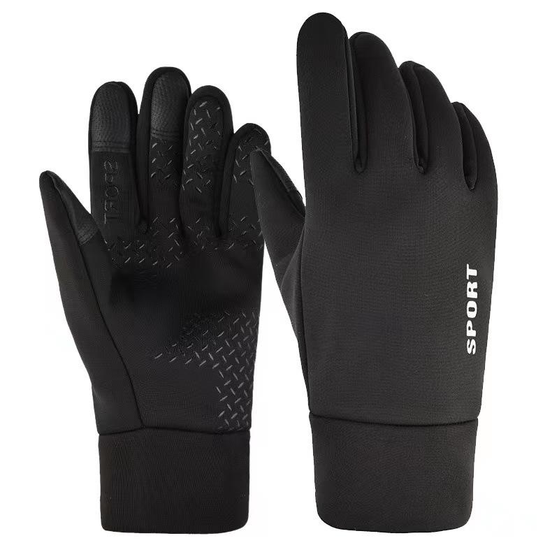 Winddicht Wasserdicht Fleecegefüttert Thermisch Reiten Rutschfest Vollfinger Sport Outdoor Fitness Angeln Lange Handschuhe