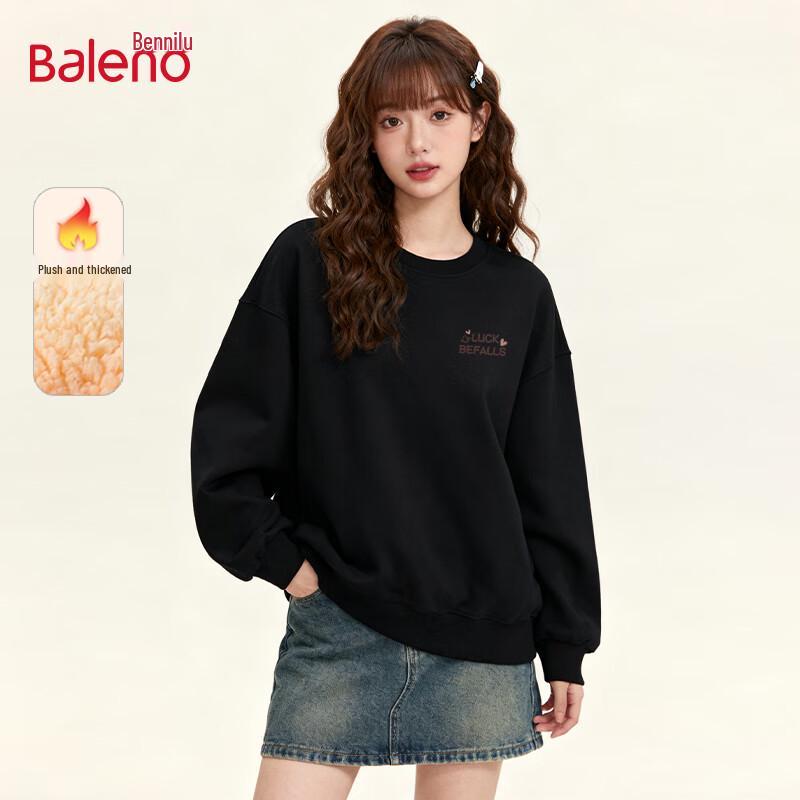 

Baleno Women s Fleece Lined Lucky Smile Sweatshirt S