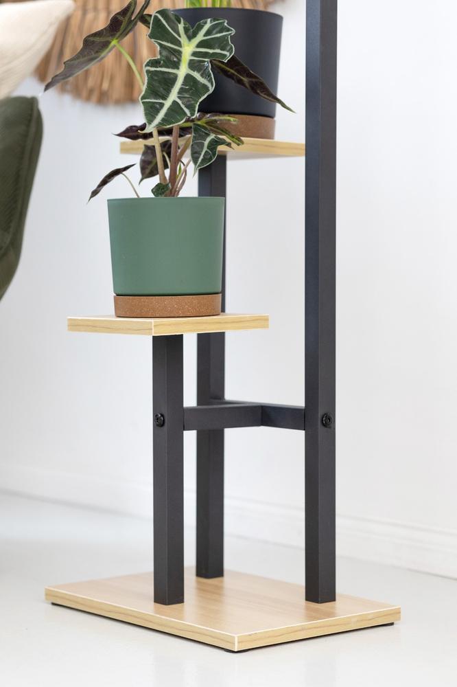 PEAK Universal Flower Stand - Black, 3-tier Flower Stand for 3 Pots