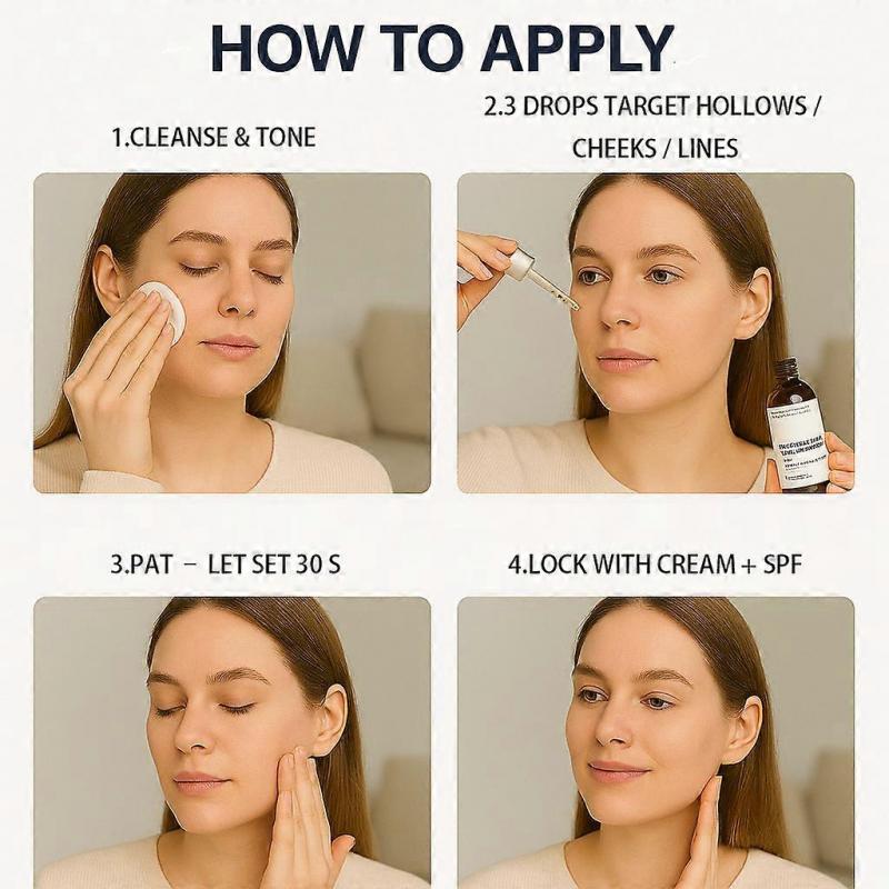 1-5x Volufiline Serum, Volufiline Serum Under Eye, Ampoule for Improve Skin Elasticity Face Body Fine Lines Hydrating Texture