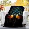 Viking Runes & Tree of Life Flannel Blanket Soft All-Season Throw, Design for Camping, Car Travel, Hiking Sofa, Bed, Office Perfect Gift for Parties