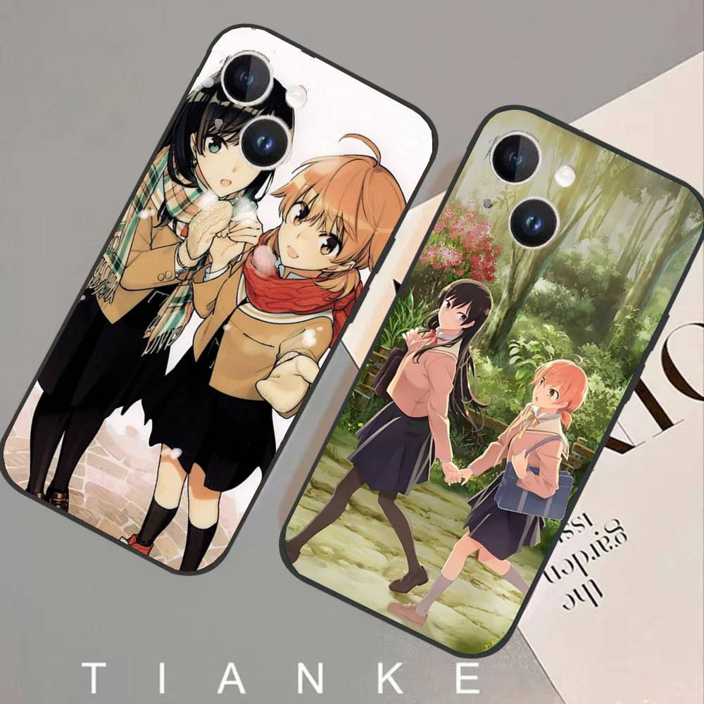 Bloom Into You Bilibili Animation Phone Case For IPhone 17 Air 16 15 14 13 Pro Max 11 12 Black Silicone Cover