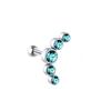1,2 mm Fünf-Diamanten Edelstahl Ohrknochen Nagel – Umweltfreundliches Design