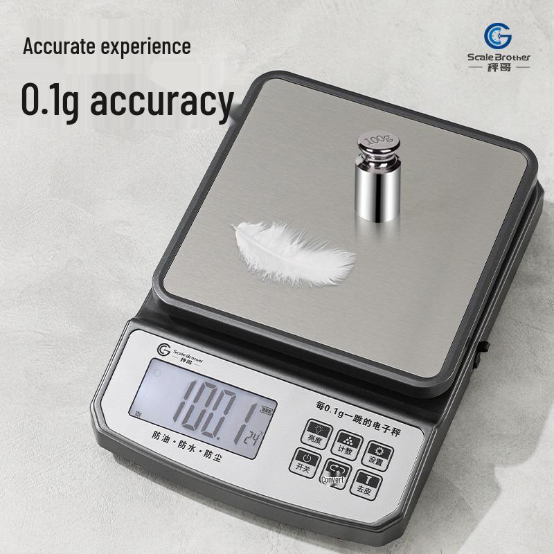 Высокоточные электронные кухонные и чайные весы Chengge CG03, 0,1 г 0.1g-3000g