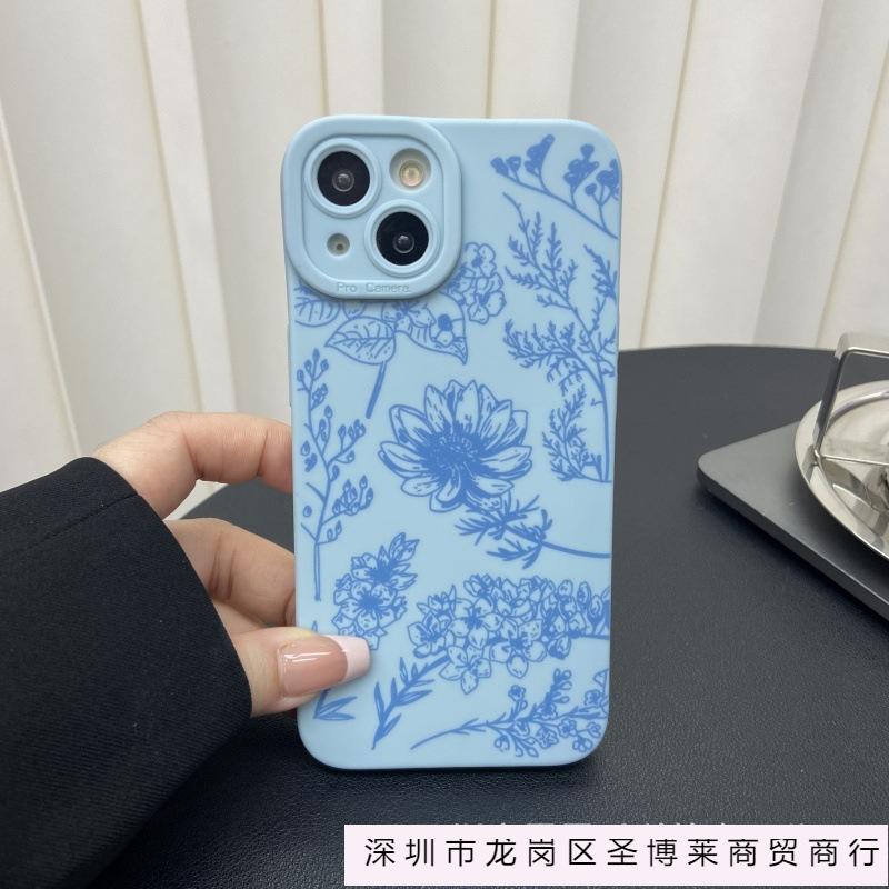 The new flowers and plants are suitable for Apple 15 mobile phone case iphone12promax 14/13/11/XSMAX pupil eye 16