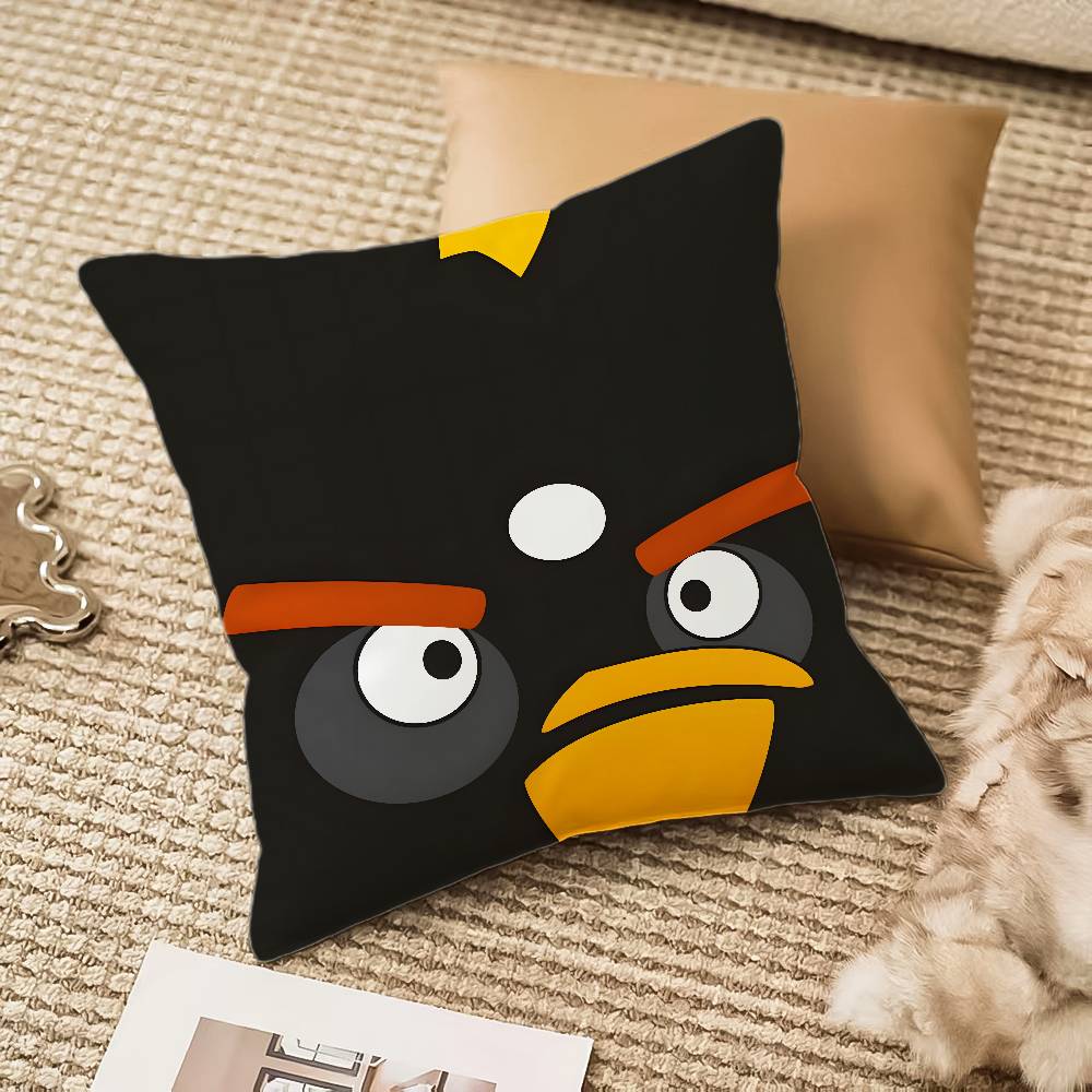 

Animation AAAngry Birds Pillow Case Antidustmite Invisible zipper Sofa Bed 40x40cm